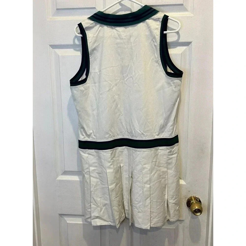 NWT Prince Pickleball Dress Women’s XL Cream Green Pleated Athletic Collared - Picture 5 of 9